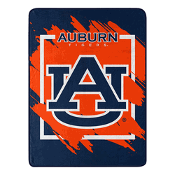 NCAA Dimensional Auburn Micro Raschel Throw Blanket 46x60 Inches
