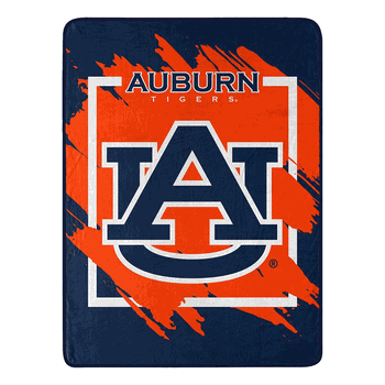 NCAA Dimensional Auburn Micro Raschel Throw Blanket 46x60 Inches