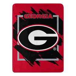 NCAA Dimensional Georgia Micro Raschel Throw Blanket 46x60 Inches