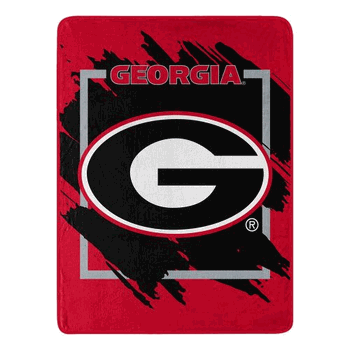 NCAA Dimensional Georgia Micro Raschel Throw Blanket 46x60 Inches