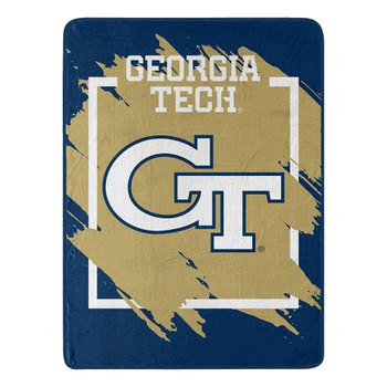 NCAA Dimensional Georgia Tech Micro Raschel Throw Blanket 46x60 Inches