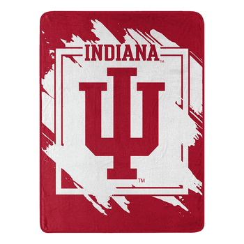 NCAA Dimensional Indiana Micro Raschel Throw Blanket 46x60 Inches