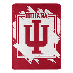 NCAA Dimensional Indiana Micro Raschel Throw Blanket 46x60 Inches