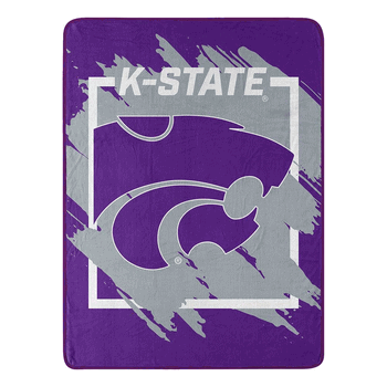 NCAA Dimensional Kansas State Micro Raschel Throw Blanket 46x60 Inches