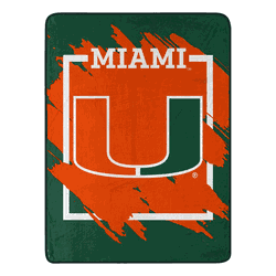 NCAA Dimensional Miami Hurricanes Micro Raschel Throw