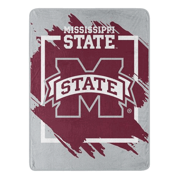 NCAA Dimensional Mississippi State Micro Raschel Throw Blanket 46x60 Inches
