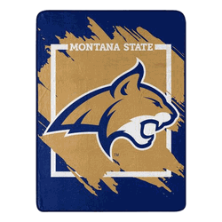 NCAA Dimensional Montana State Micro Raschel Throw Blanket 46x60 Inches