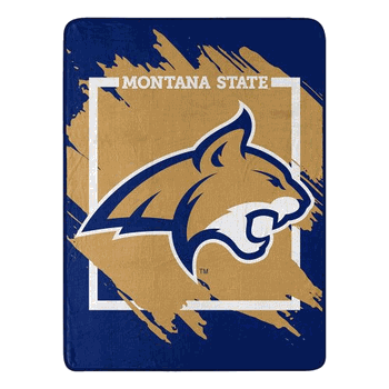 NCAA Dimensional Montana State Micro Raschel Throw Blanket 46x60 Inches