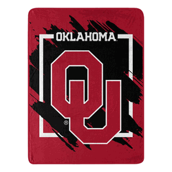 NCAA Dimensional Oklahoma Micro Raschel Throw Blanket 46x60 Inches