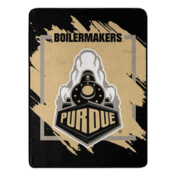 NCAA Dimensional Purdue Micro Raschel Throw Blanket 46x60 Inches