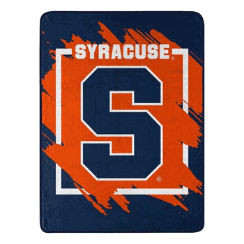 NCAA Dimensional Syracuse Micro Raschel Throw Blanket 46x60 Inches
