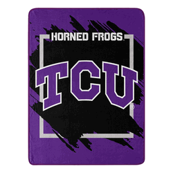NCAA Dimensional TCU Micro Raschel Throw Blanket 46x60 Inches