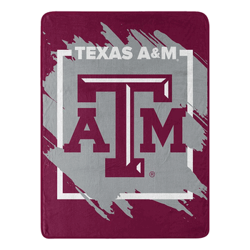 NCAA Dimensional Texas A&M Micro Raschel Throw Blanket 46x60 Inches