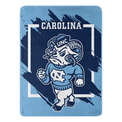 NCAA Dimensional UNC Micro Raschel Throw Blanket 46x60 Inches