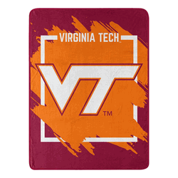 NCAA Dimensional Virginia Tech Micro Raschel Throw Blanket 46x60 Inches