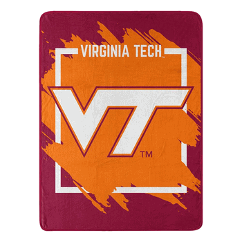 NCAA Dimensional Virginia Tech Micro Raschel Throw Blanket 46x60 Inches