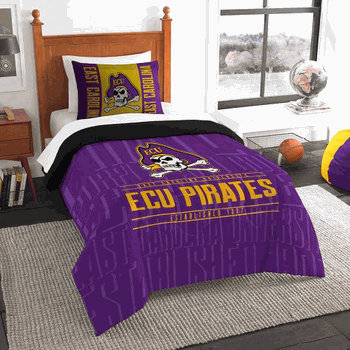 NCAA East Carolina Modern Take Twin Comforter Set