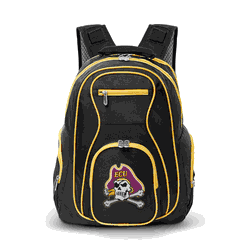 NCAA East Carolina Pirates 19" Premium Laptop Backpack with Colored Trim