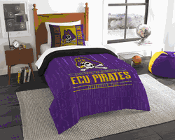 NCAA East Carolina Pirates Modern Take Twin Comforter Set