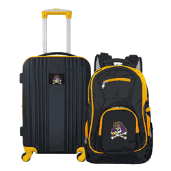 NCAA East Carolina Pirates Premium 2-Piece Backpack & Carry-On Set