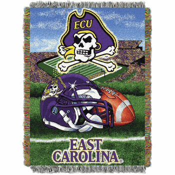 NCAA EaState Carolina Homefield Advantage Woven Tapestry Throw Blanket 48x60 Inches