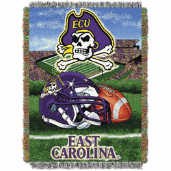 NCAA EaState Carolina Homefield Advantage Woven Tapestry Throw Blanket 48x60 Inches