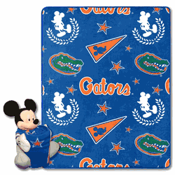 NCAA Florida Gators Pennant Mickey Hugger Pillow & Silk Touch Throw Set
