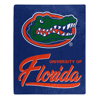 NCAA Florida Gators Signature Raschel Throw Blanket 50x60 Inches