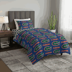 NCAA Florida Gators Twin Rotary Bed In A Bag Set