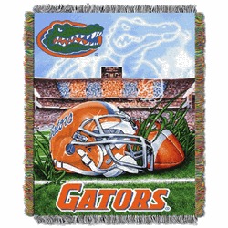 NCAA Florida Homefield Advantage Woven Tapestry Throw Blanket 48x60 Inches