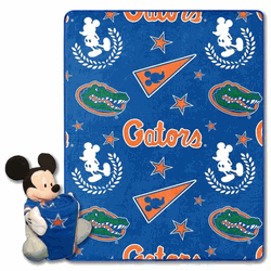 NCAA Florida Pennant Mickey Hugger Pillow & Silk Touch Throw Set