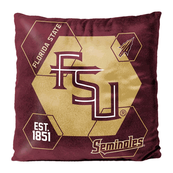 NCAA Florida State Connector Velvet Reverse Pillow 16x16 Inches
