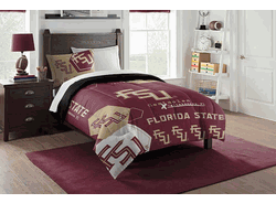 NCAA Florida State Hexagon Twin Comforter Set