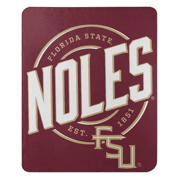 NCAA Florida State Seminoles Campaign Fleece Throw