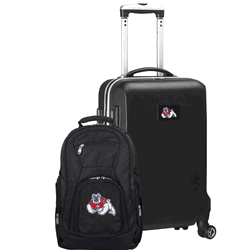 NCAA Fresno State Bulldogs Deluxe 2-Piece Backpack & Carry-On Set