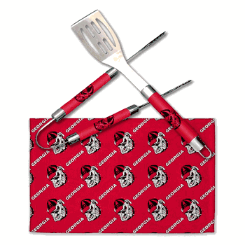 NCAA Georgia Bulldogs Bbq Grill Utensil Set