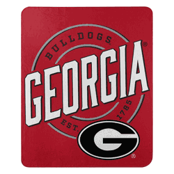 NCAA Georgia Bulldogs Campaign Fleece Throw