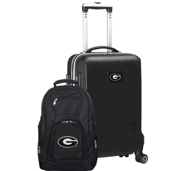 NCAA Georgia Bulldogs Deluxe 2-Piece Backpack & Carry-On Set