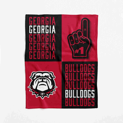 NCAA Georgia Bulldogs Domino Swaddle Blanket 40x50 inches