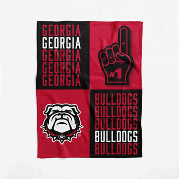 NCAA Georgia Bulldogs Domino Swaddle Blanket 40x50 inches