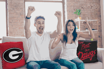NCAA Georgia Bulldogs Invert Pillow