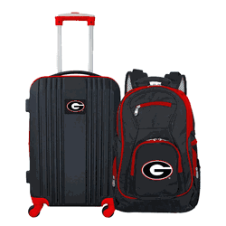 NCAA Georgia Bulldogs Premium 2-Piece Backpack & Carry-On Set