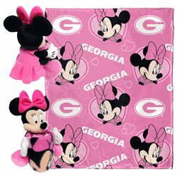 NCAA Georgia Pennant Minnie Hugger Pillow & Silk Touch Throw Set