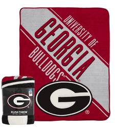 NCAA Georgia Section Micro Raschel Throw Blanket 46x60 Inches
