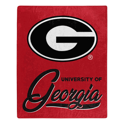 NCAA Georgia Signature Raschel Throw Blanket 50x60 Inches