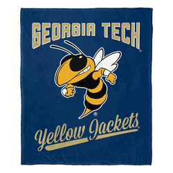 NCAA Georgia Tech Alumni Silk Touch Throw Blanket 50x60 Inches