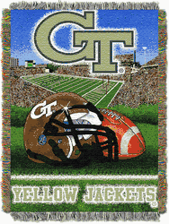 NCAA Georgia Tech Yellow Jackets Homefield Advantage Tapestry Throw