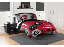 NCAA Gerogia Hexagon Take F/Q Comforter Set