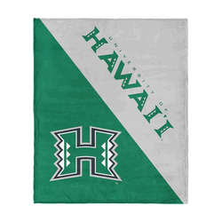 NCAA Hawaii Rainbow Warriors Halftone Silk Touch Throw Blanket 46x60 inches