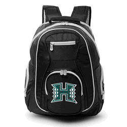 NCAA Hawaii Warriors 19" Premium Laptop Backpack with Colored Trim